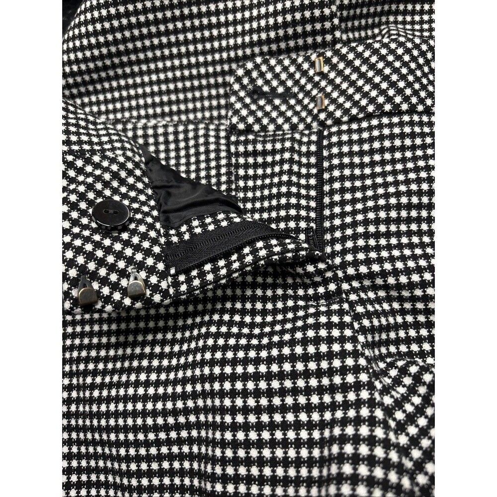 Express Women’s 2R Editor Black & White Twill Straight Ankle Dress Pants - - Picture 9 of 11